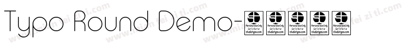 Typo Round Demo字体转换